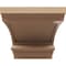 Ekena Millwork 8"W x 16"D x 8"H Wide Diane Rough Cedar Woodgrain TimberThane Corbel, Primed Tan CORUR08X16X08DIARCPR - alternate 3